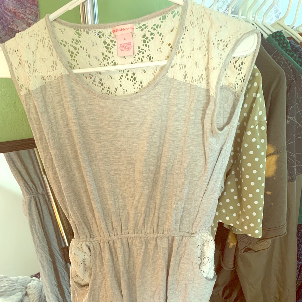 Grey Dress with Pockets